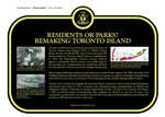 Remaking Toronto Island Commemorative Plaque, 2015