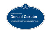 Donald Coxeter Legacy Plaque, 2015