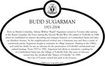 Budd Sugarman 1921-2004 Commemorative Plaque, 2016
