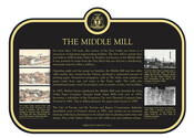 The Middle Mill Commemorative Plaque, 2016