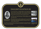 English's Boathouse Commemorative Plaque, 2016