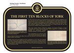 The First Ten Blocks of York Commemorative Plaque, 2016