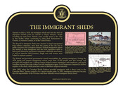 The Immigrant Sheds Commemorative Plaque, 2016