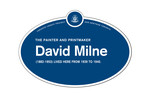 David Milne Legacy Plaque, 2016