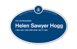 Helen Sawyer Hogg Legacy Plaque, 2016