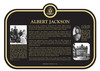 Albert Jackson Commemorative Plaque, 2017