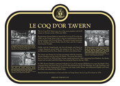 Le Coq d'Or Tavern Commemorative Plaque, 2017
