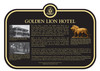 Golden Lion Hotel Commemorative Plaque, 2017