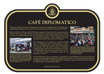 Café Diplomatico Commemorative Plaque, 2018
