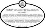 Trinity College Medical School Heritage Property Plaque, 2017