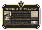 Industrial Dundas-Carlaw Commemorative Plaque, 2018