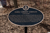 James "Jimmie" Simpson Commemorative Plaque, 2018