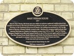 Mary Perram House Heritage Property Plaque, 2005