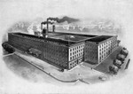 Etching of the MacDonald Manufacturing Company building, 401 Richmond Street West, c. 1900.