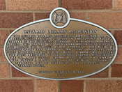 Ontario Library Association Commemorative plaque, 1977.