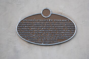Ontario College of Pharmacy Commemorative plaque, 1981.