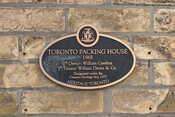 139-145 Front Street East Heritage Property plaque, 1984.