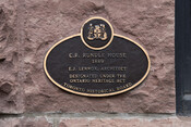 Charles. A. Rundle House, 1888-89, Heritage Property Plaque, 1992.