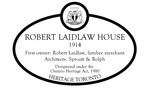 Robert Laidlaw House Heritage Property Plaque, 2018