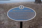 Joseph Sheard Parkette Commemorative Plaque, 2018.