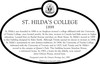 St. Hilda's College Heritage Property Plaque, 2018.