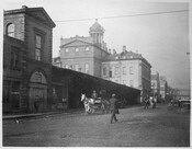 St. Lawrence Market. North Market (1850-1904), Front Street East, north side, between Market & Jarvis Streets, prior to 1898. Toronto Public Library.