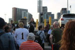 Emerging Historian leads walking tour through Liberty Village. Image by Andrew Evans, 2018.