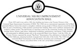 Universal Negro Improvement Association Hall Commemorative Plaque, 2019