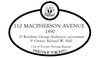 110 Macpherson Avenue Heritage Property plaque, 2018.