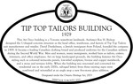Tip Top Tailors Building (1929), Heritage Property Plaque, 2019.