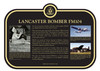 Lancaster Bomber FM104 Commemorative Plaque, 2019