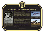Lancaster Bomber FM104 Commemorative Plaque, 2019