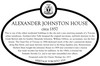 Alexander Johnston House Heritage Property plaque, 2019