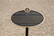 Leuty Lifeguard Station Heritage Property plaque, 2019