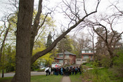 Tour of Baby Point neighbourhood, May 12, 2019. Image by Kristen McLaughlin.