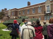 Tour participants, Fort York Armoury, June 2, 2019. Image by Hanifa Mamujee.