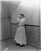 Nurse and baby, Hospital for Sick Children, Toronto, c. 1916. Image: Library and Archives Canada