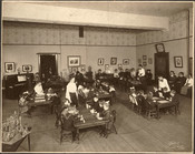 Student teachers, Toronto Normal School, St. James Square, bounded by Gerrard, Church, Gould and Victoria Streets, 1898. Image: Archives of Ontario
