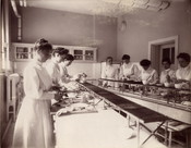 Kitchen, nurses' residence, Hospital for Sick Children, The Evening Telegram, Toronto, May 9, 1908. Image: Toronto Public Library