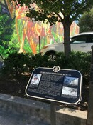 Toronto's Reggae Roots plaque, Eglinton Ave. West, Toronto, September 3, 2020.