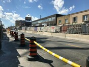 Construction on Eglinton Ave. West, Toronto, September 3, 2020.