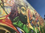 Reggae Lane Mural, Eglinton Ave. West, Toronto, September 3, 2020.
