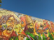 Reggae Lane Mural, Eglinton Ave. West, Toronto, September 22, 2020.