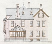 Watercolour by architect D. B. Dick, c. 1880s. Image: Archives of Ontario