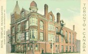 Postcard of the Royal Templar Headquarters, now The Great Hall, Queen St. West and Dovercourt, 1913. Image: Chuckman’s Postcard Collection