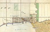 Detail from the Chewett Plan of the Town of York, 1834