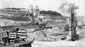 R. C. Harris Water Treatment plant under construction, June 12, 1935. City of Toronto Archives.
