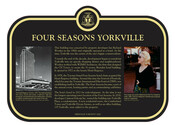 Four Seasons Yorkville Commemorative Plaque, 2020.