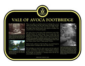 Vale of Avoca Footbridge Commemorative Plaque, 2020.