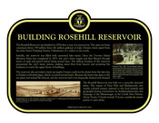 Building Rosehill Reservoir Commemorative Plaque, 2020.